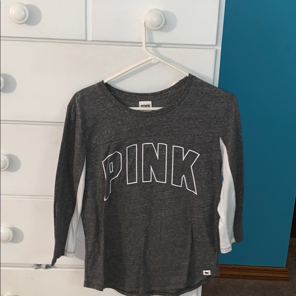 Pink quartersleeve tee